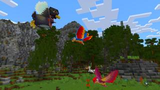 Screenshot of the Minecraft Bedrock Marketplace product Birds: Tropical created by Kreatik Studios.