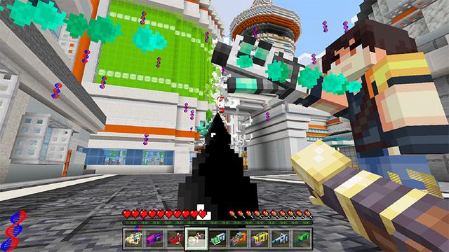 Screenshot of the Minecraft Bedrock Marketplace product BLASTERS created by Kreatik Studios.