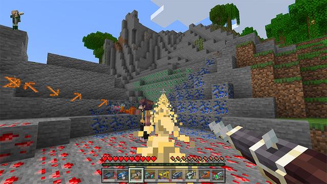 Screenshot of the Minecraft Bedrock Marketplace product BLASTERS created by Kreatik Studios.