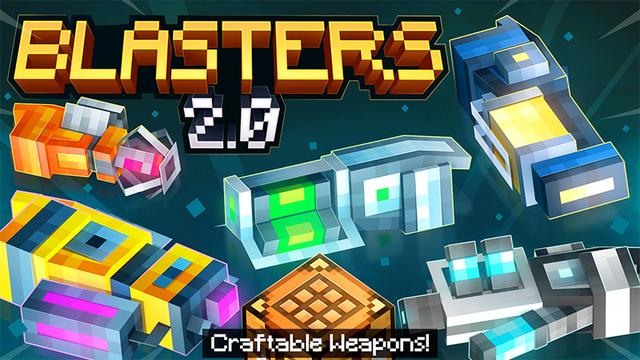 Thumbnail of the Minecraft Bedrock Marketplace product BLASTERS created by Kreatik Studios.