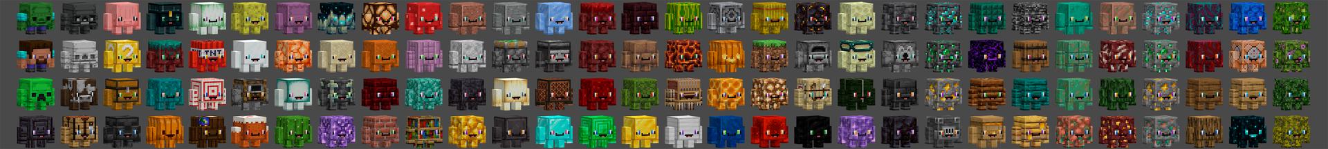 Panorama of the Minecraft Bedrock Marketplace product BLOCK PETS CRAFTABLE created by Kreatik Studios.