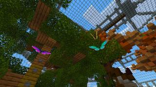 Screenshot of the Minecraft Bedrock Marketplace product Butterflies created by Kreatik Studios.