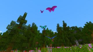 Screenshot of the Minecraft Bedrock Marketplace product Butterflies created by Kreatik Studios.