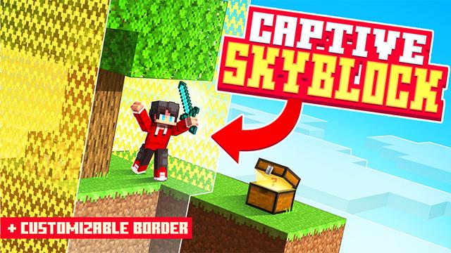 Thumbnail of the Minecraft Bedrock Marketplace product CAPTIVE SKYBLOCK created by Kreatik Studios.