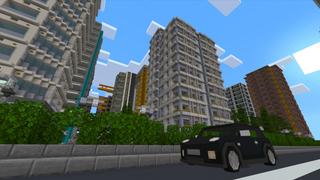 Screenshot of the Minecraft Bedrock Marketplace product City Cars created by Kreatik Studios.