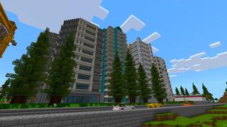 Screenshot of the Minecraft Bedrock Marketplace product City Cars created by Kreatik Studios.