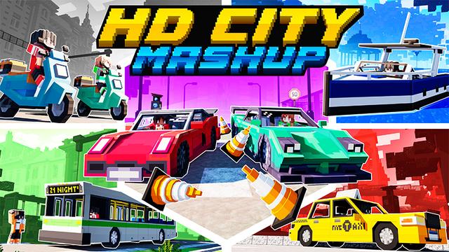 Thumbnail of the Minecraft Bedrock Marketplace product CITY HD MASHUP created by Kreatik Studios.