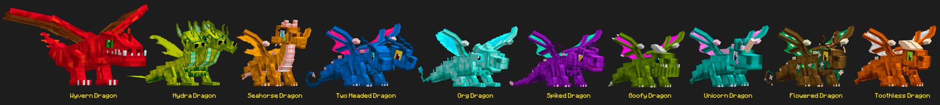 Panorama of the Minecraft Bedrock Marketplace product CRAFTABLE DRAGONS created by Kreatik Studios.
