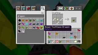 Screenshot of the Minecraft Bedrock Marketplace product CRAFTABLE DRAGONS created by Kreatik Studios.