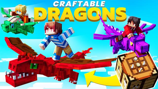 Thumbnail of the Minecraft Bedrock Marketplace product DRAGONES CRAFTEABLES created by Kreatik Studios.