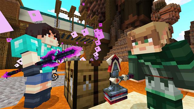 Screenshot of the Minecraft Bedrock Marketplace product CRAFTABLE WEAPONS created by Kreatik Studios.