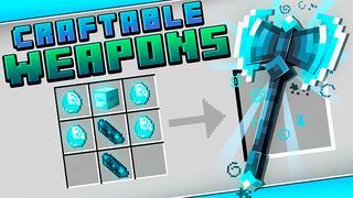 Thumbnail of the Minecraft Bedrock Marketplace product CRAFTABLE WEAPONS created by Kreatik Studios.