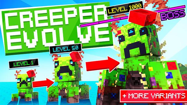 Thumbnail of the Minecraft Bedrock Marketplace product CREEPER EVOLVE created by Kreatik Studios.