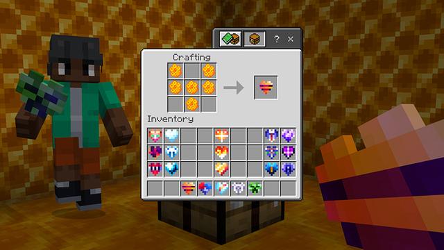 Screenshot of the Minecraft Bedrock Marketplace product Custom Hearts Add-On created by Kreatik Studios.