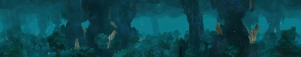 Panorama of the Minecraft Bedrock Marketplace product Deep Dark Dimension Add-On created by Kreatik Studios.