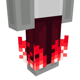 Thumbnail of the Minecraft Bedrock Marketplace product Deep Red Fire Pants created by Kreatik Studios.