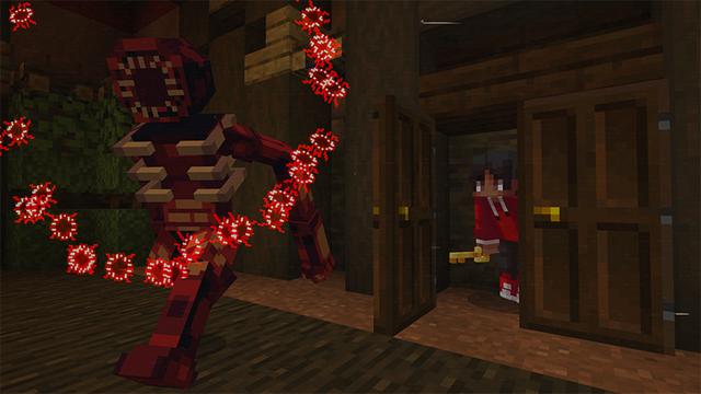 Screenshot of the Minecraft Bedrock Marketplace product DOORS ROOM RUSH created by Kreatik Studios.