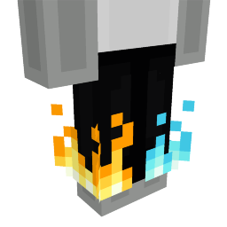 Thumbnail of the Minecraft Bedrock Marketplace product Dual Fire Pants created by Kreatik Studios.
