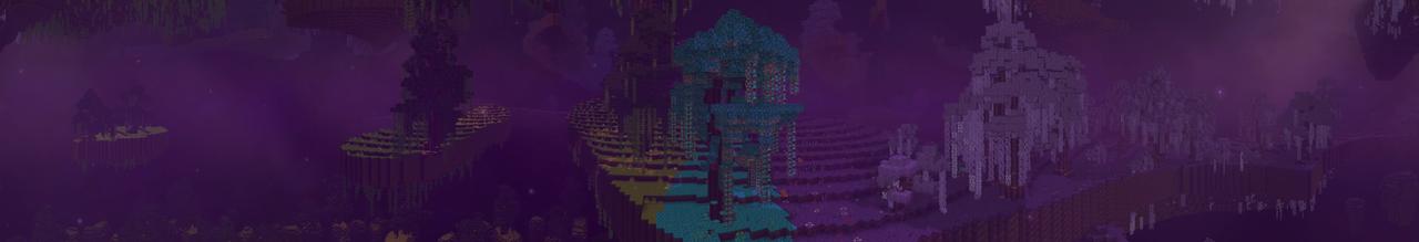 Panorama of the Minecraft Bedrock Marketplace product End Expansion Add-On created by Kreatik Studios.