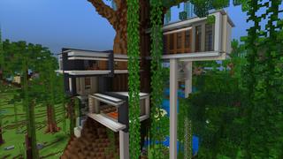 Screenshot of the Minecraft Bedrock Marketplace product HD Treehouse created by Kreatik Studios.