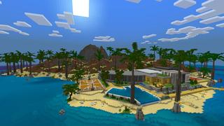 Screenshot of the Minecraft Bedrock Marketplace product Island Mansion created by Kreatik Studios.