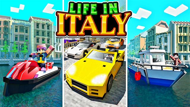 Thumbnail of the Minecraft Bedrock Marketplace product Life In Italy created by Kreatik Studios.
