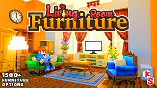 Thumbnail of the Minecraft Bedrock Marketplace product Living Room Furniture created by Kreatik Studios.