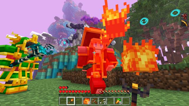 Screenshot of the Minecraft Bedrock Marketplace product MAGIC WEAPONS + ARMORS created by Kreatik Studios.