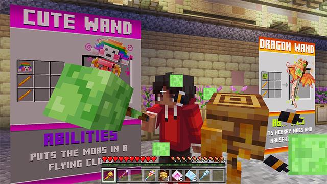Screenshot of the Minecraft Bedrock Marketplace product MAGIC WEAPONS + ARMORS created by Kreatik Studios.