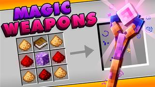 Thumbnail of the Minecraft Bedrock Marketplace product MAGIC WEAPONS + ARMORS created by Kreatik Studios.
