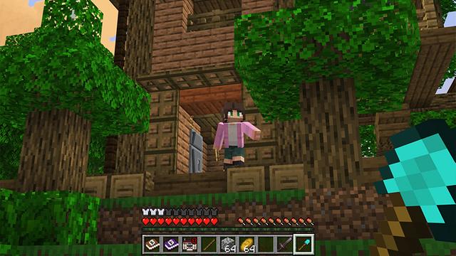 Screenshot of the Minecraft Bedrock Marketplace product MansionCraft created by Kreatik Studios.