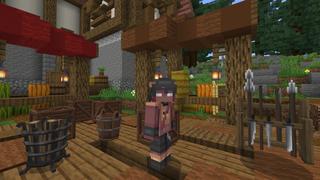 Screenshot of the Minecraft Bedrock Marketplace product Medieval City Life created by Kreatik Studios.