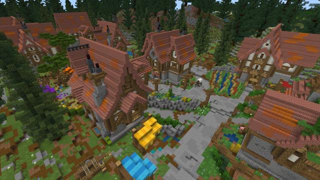 Screenshot of the Minecraft Bedrock Marketplace product Medieval City Life created by Kreatik Studios.