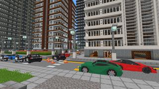 Screenshot of the Minecraft Bedrock Marketplace product Mega City: Police Pursuit created by Kreatik Studios.