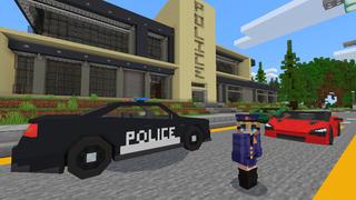 Screenshot of the Minecraft Bedrock Marketplace product Mega City: Police Pursuit created by Kreatik Studios.