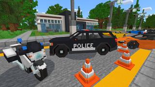 Screenshot of the Minecraft Bedrock Marketplace product Mega City: Police Pursuit created by Kreatik Studios.
