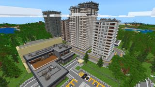 Screenshot of the Minecraft Bedrock Marketplace product Mega City: Police Pursuit created by Kreatik Studios.