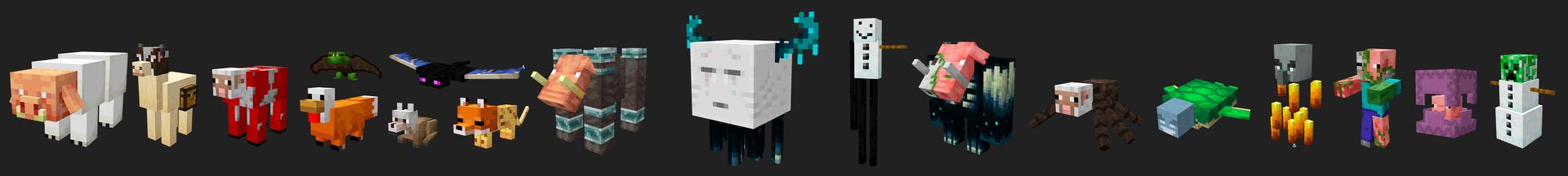 Panorama of the Minecraft Bedrock Marketplace product MOB FUSION PACK created by Kreatik Studios.