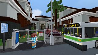 Screenshot of the Minecraft Bedrock Marketplace product MODERN CITY MASHUP created by Kreatik Studios.