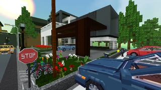 Screenshot of the Minecraft Bedrock Marketplace product MODERN CITY MASHUP created by Kreatik Studios.