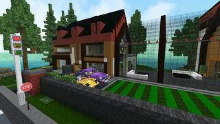 Screenshot of the Minecraft Bedrock Marketplace product MODERN CITY MASHUP created by Kreatik Studios.