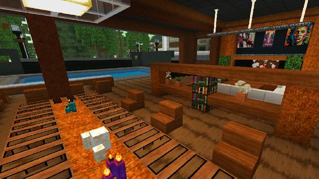 Screenshot of the Minecraft Bedrock Marketplace product MODERN CITY MASHUP created by Kreatik Studios.