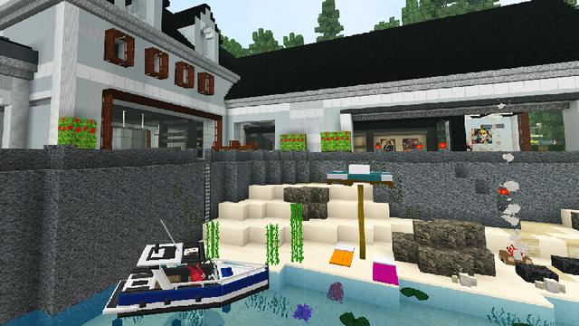 Screenshot of the Minecraft Bedrock Marketplace product MODERN CITY MASHUP created by Kreatik Studios.