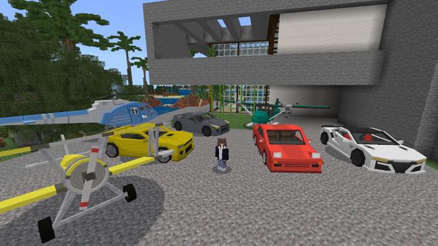 Screenshot of the Minecraft Bedrock Marketplace product Modern City created by Kreatik Studios.