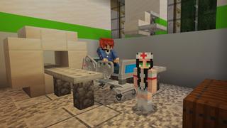 Screenshot of the Minecraft Bedrock Marketplace product Modern Hospital Life created by Kreatik Studios.