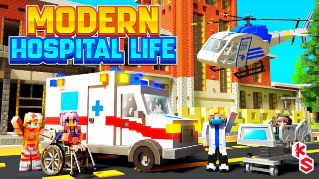Thumbnail of the Minecraft Bedrock Marketplace product Vida hospitalar moderna created by Kreatik Studios.