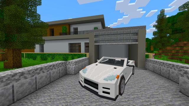 Screenshot of the Minecraft Bedrock Marketplace product Modern House 4 created by Kreatik Studios.