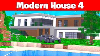 Thumbnail of the Minecraft Bedrock Marketplace product Modern House 4 created by Kreatik Studios.
