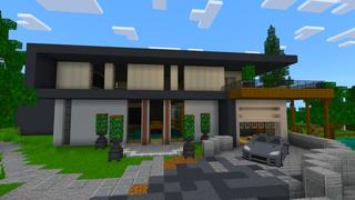Screenshot of the Minecraft Bedrock Marketplace product Modern House 6 created by Kreatik Studios.