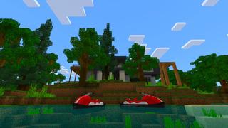 Screenshot of the Minecraft Bedrock Marketplace product Modern House 6 created by Kreatik Studios.